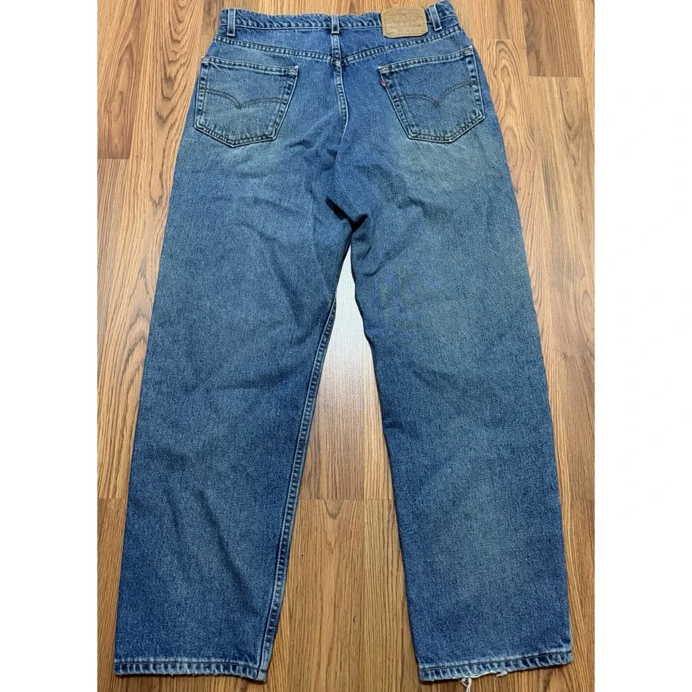 Levi's 550 Men's Jeans 36x30 Relaxed Fit Red Tab Denim Blue